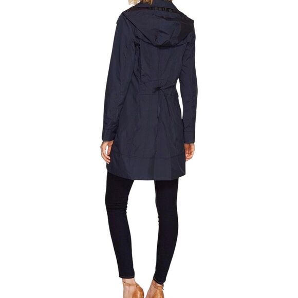Cole Haan Women's Back Bow Packable Hooded Rain Jacket XS - Picture 4 of 7
